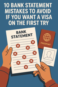 10 Bank Statement Mistakes to Avoid if You Want a Visa on the First Try